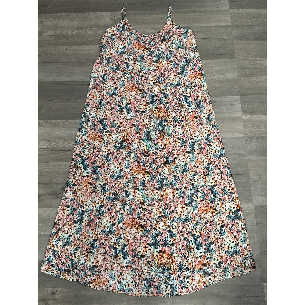 Lucy & Laurel Floral Spaghetti Strap Maxi Dress - Size M